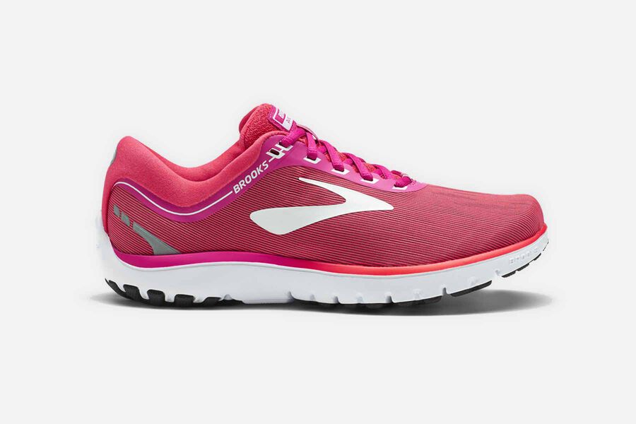 Brooks Israel Pureflow 7 Road Running Shoes Womens - Pink/White - BJP-351204